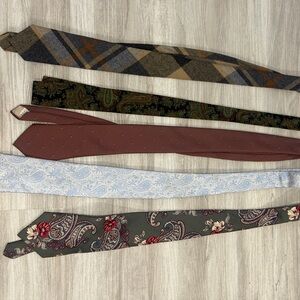 5 Assorted Patterned Ties